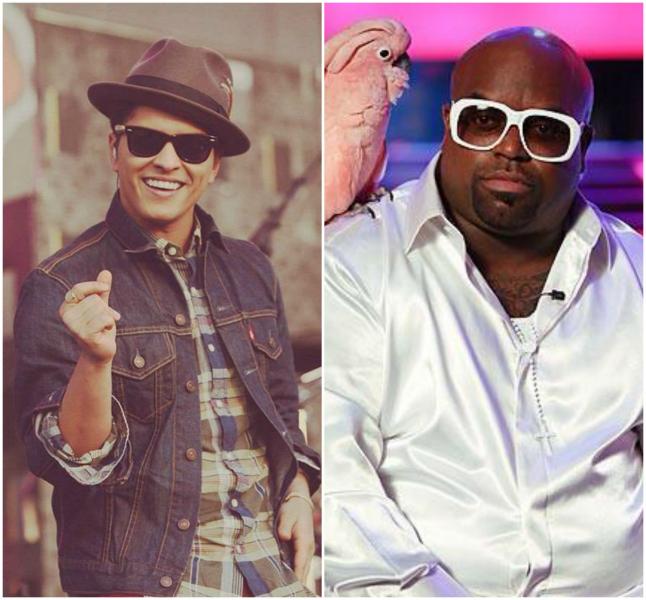 Bruno Mars has written hits for artists like Cee-Lo Green and Sean Kingston. (@noritama0903 and @BIG_DONKEY47 / Twitter)