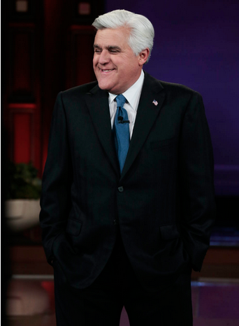 (Jay Leno hosting the final episode of the "Tonight Show" on NBC (via Twitter/@JayLeno)