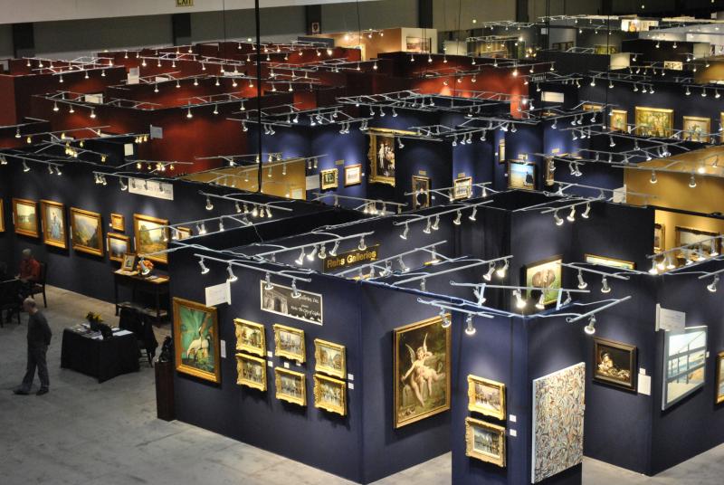 The Historic and Traditional section (photography by the LA Art Show)