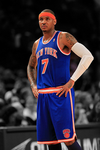 Carmelo Anthony has the Knicks at 20-7 for the first time since December of 1989. (Daskalos24/Creative Commons)