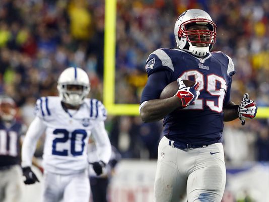 New England's LeGarrette Blount could have more to say than Brady or Manning. (Butler / Creative Commons)