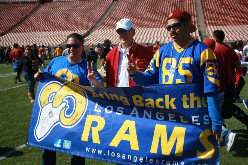 USC AD Pat Haden supports the effort to bring back the Rams. (Tom Bateman, BBTLAR)