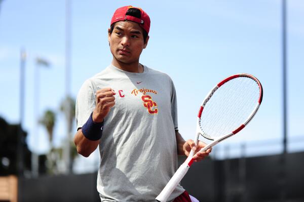 Senior captain Ray Sarmiento was named the tournament's Most Outstanding Player. (@USC_Athletics/Twitter)