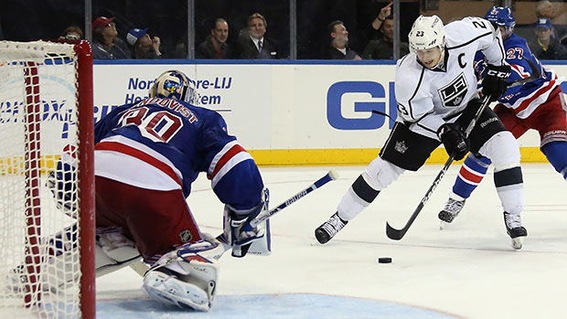 Dustin Brown and the Kings couldn't pull off another of their patented comebacks. (Bruce Bennett/Getty Images)