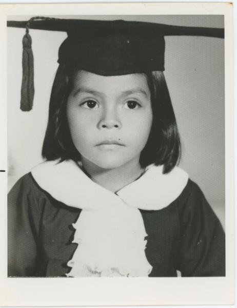 Ana Cubas as a young graduate in El Salvador. (Ana Cubas)