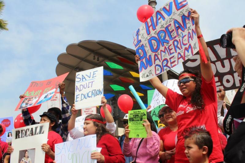2012 Protest against education budget cuts in LA (via amberjamiewordpress)