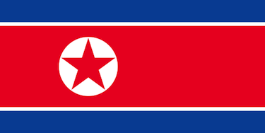 North Korean flag. (Wikimedia Commons)