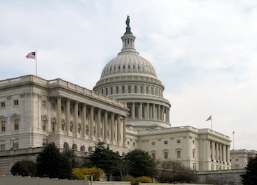 The Senate's side of the Capital Building in D.C. (Wikimedia Commons)