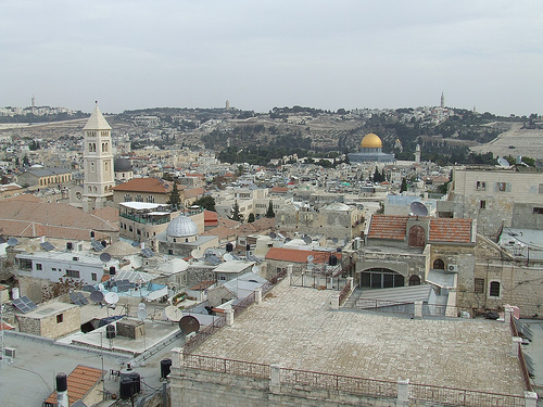 View of the Dome of the Rock from East Jerusalem (Photo by Benjamin Gottlieb).