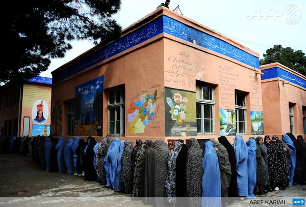 Election day in Afghanistan (twit pic) Election day in Afghanistan (twit pic)