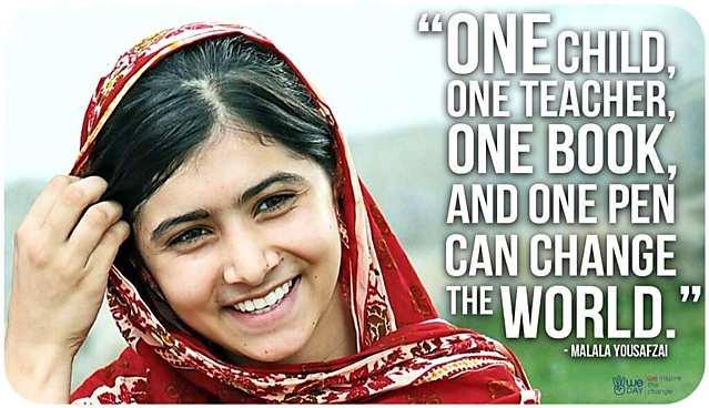 Malala shows us that somethings are truly worth fighting for, (Tumblr) Malala shows us that somethings are truly worth fighting for, (Tumblr)