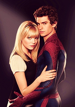 Emma Stone and Andrew Garfield (Pinterest @Jacqueline). Emma Stone and Andrew Garfield (Pinterest @Jacqueline).