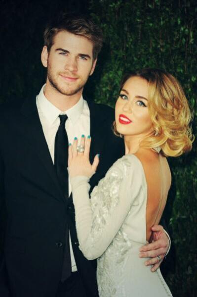 Miley and Liam before their split (Twitter) Miley and Liam before their split (Twitter)