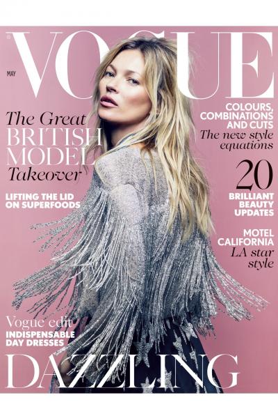 Kate Moss on the cover of British Vogue. Pinterest, @Gigi Gastevich. Kate Moss on the cover of British Vogue. Pinterest, @Gigi Gastevich.