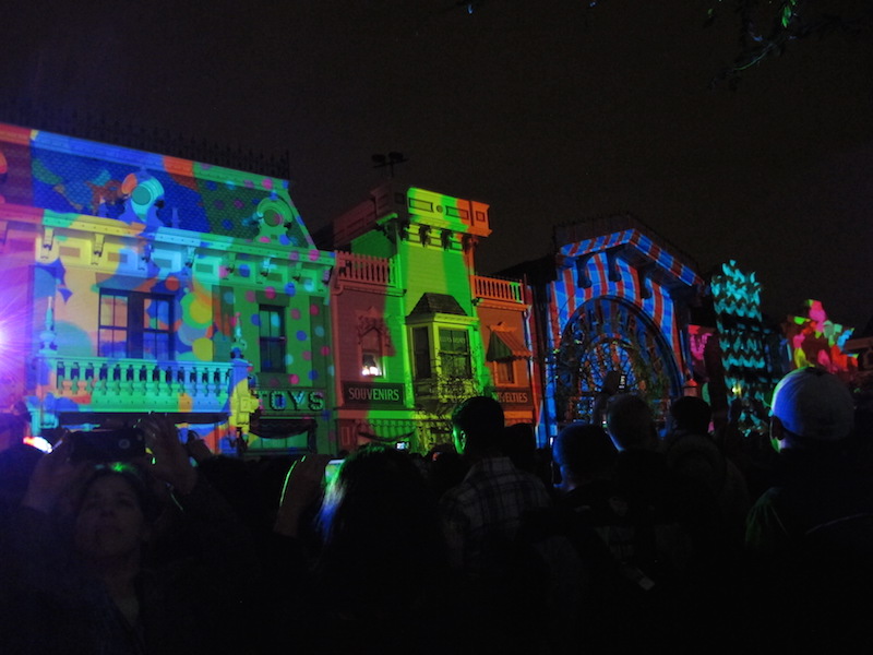 New light projections for the light and firework show (Susan Valot / Neon Tommy)