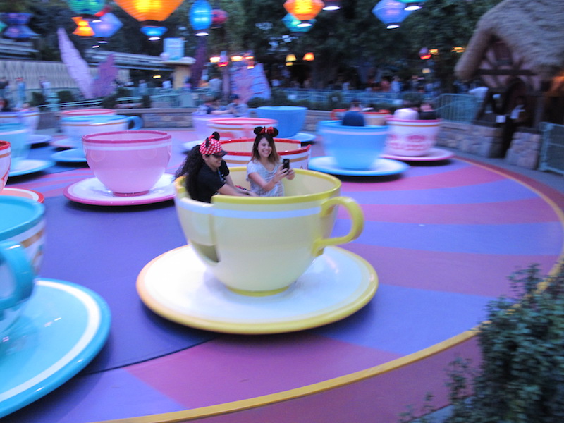 The Teacup ride is one of the original rides in the park (Susan Valot / Neon Tommy)