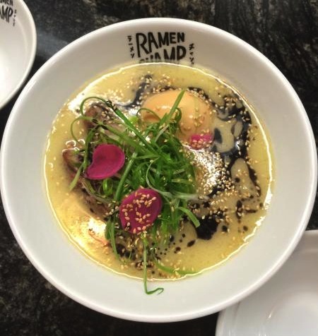 The Tonkotsu Ramen possesses a flavorful, pork-based broth. (Giselle Dizon/Neon Tommy) The Tonkotsu Ramen possesses a flavorful, pork-based broth. (Giselle Dizon/Neon Tommy)
