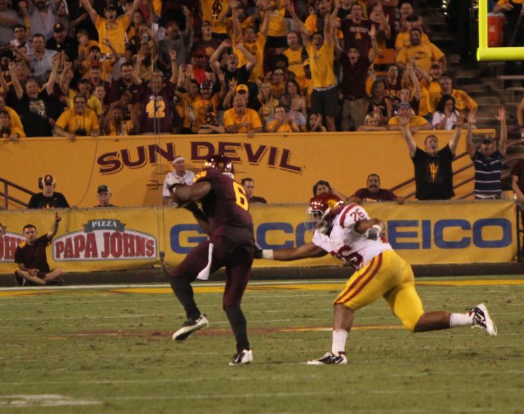 Arizona State Shelly Lyons interception (James Santelli/Neon Tommy)