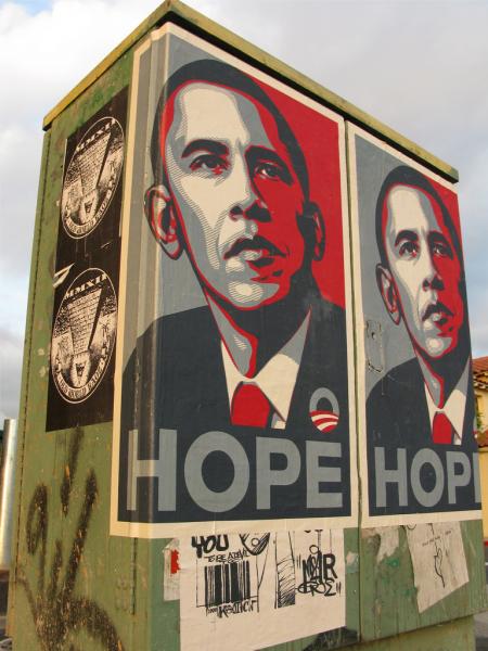 The art world was impacted by artists participating in Obama's 2008 campaign; who's to say that can't happen again? (tonx, Creative Commons) The art world was impacted by artists participating in Obama's 2008 campaign; who's to say that can't happen again? (tonx, Creative Commons)