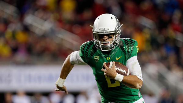 Barring a trade, Marcus Mariota looks like a lock for the No. 2 pick. (Twitter/SINow) Barring a trade, Marcus Mariota looks like a lock for the No. 2 pick. (Twitter/SINow)