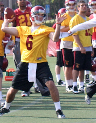 Kessler feeds off the competition among quarterbacks. (Shotgun Spratling/Neon Tommy) Kessler feeds off the competition among quarterbacks. (Shotgun Spratling/Neon Tommy)