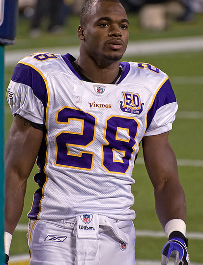 Peterson will essentially be expected to carry the ball and Minnesota's entire offense Sunday. (Mike Morbeck/Wikimedia Commons) Peterson will essentially be expected to carry the ball and Minnesota's entire offense Sunday. (Mike Morbeck/Wikimedia Commons)