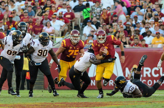 Cody Kessler's leadership is continually present both on and off the field. (Ben Dunn/Neon Tommy). Cody Kessler's leadership is continually present both on and off the field. (Ben Dunn/Neon Tommy).