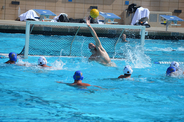 Freshman goalie MaQuin Baron had himself a weekend. (Alex Yeoman/Neon Tommy) Freshman goalie MaQuin Baron had himself a weekend. (Alex Yeoman/Neon Tommy)