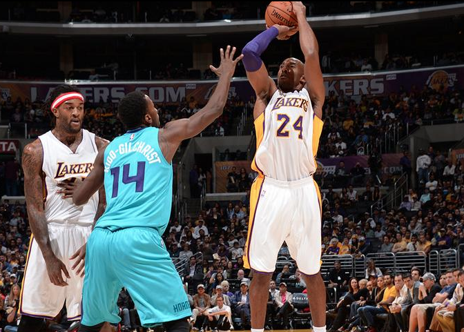 Kobe Bryant and the Lakers are three steps up away from contending. (@Lakers/Twitter) Kobe Bryant and the Lakers are three steps up away from contending. (@Lakers/Twitter)
