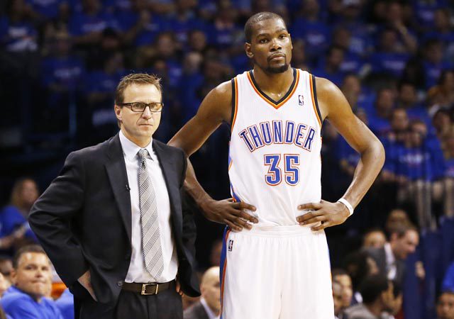 Without KD on the court for the start of the season, Scott Brooks is under a lot of pressure. (Voxxi/Creative Commons) Without KD on the court for the start of the season, Scott Brooks is under a lot of pressure. (Voxxi/Creative Commons)