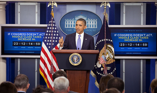 Obama has been on the spot concerning Syria for a while now (via flickr creative commons) Obama has been on the spot concerning Syria for a while now (via flickr creative commons)