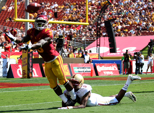 Can Marqise Lee and the USC offense roll past Utah State? (Neon Tommy) Can Marqise Lee and the USC offense roll past Utah State? (Neon Tommy)