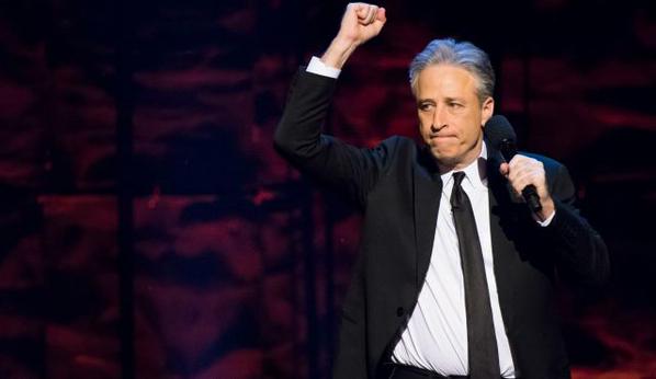 Please don't go, Jon Stewart (Twitter/@haaretzcom). Please don't go, Jon Stewart (Twitter/@haaretzcom).