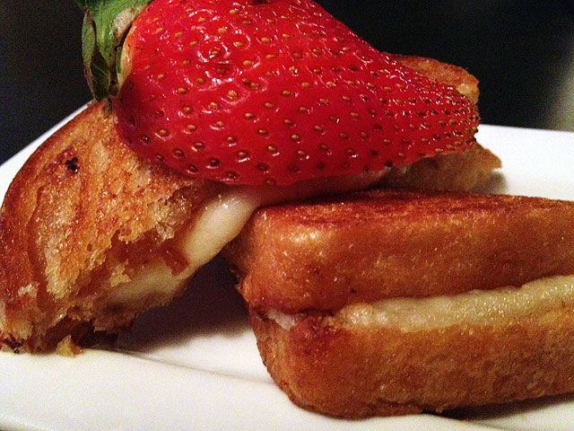 The “Grilled Brioche, Croatian Fig Jam + Bacon” is one of the most popular items at Tom’s Urban (Kelli Shiroma / Neon Tommy). The “Grilled Brioche, Croatian Fig Jam + Bacon” is one of the most popular items at Tom’s Urban (Kelli Shiroma / Neon Tommy).
