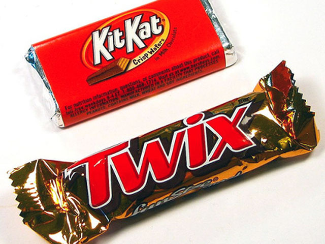 Kit Kat and Twix provide candy fiends with a variety of textures (oskay / Flickr). Kit Kat and Twix provide candy fiends with a variety of textures (oskay / Flickr).