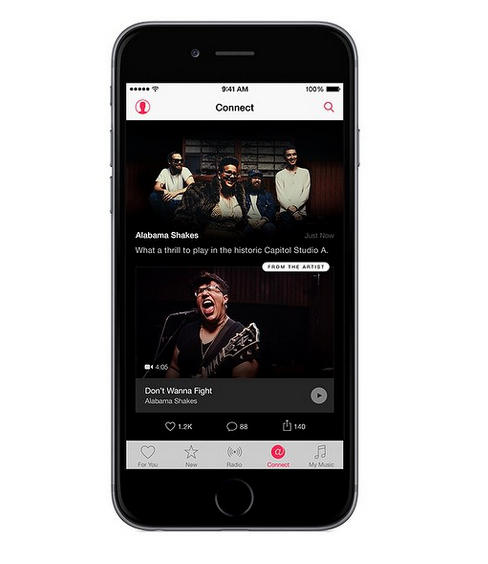 What Apple Music will look like (via @iTunes/Instagram). What Apple Music will look like (via @iTunes/Instagram).