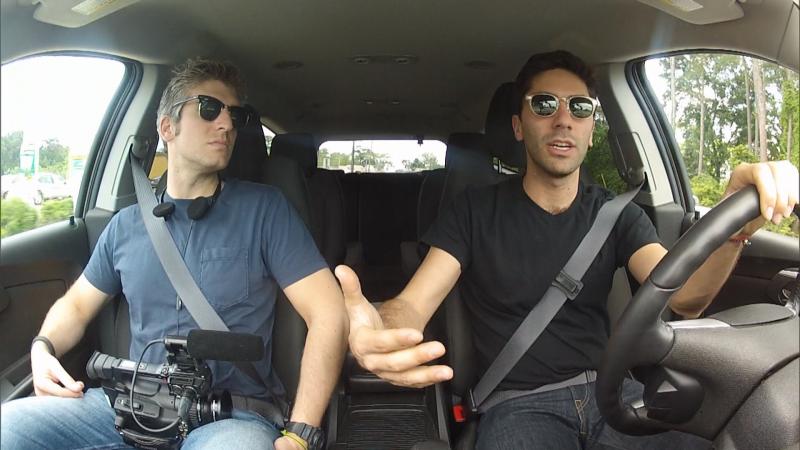 Nev Schulman and Max Joseph on the road for "Catfish" (Jamie Cary) Nev Schulman and Max Joseph on the road for "Catfish" (Jamie Cary)