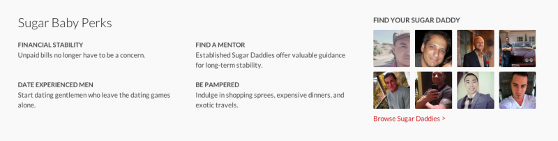 Some of the reasons to become a Sugar Baby, according to SeekingArrangement.com Some of the reasons to become a Sugar Baby, according to SeekingArrangement.com